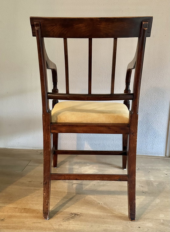 Image 1 of English mahogany armchair