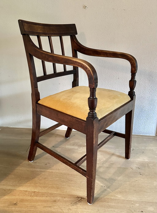 English mahogany armchair