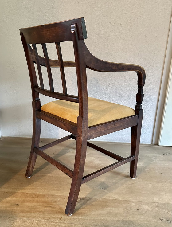 Image 1 of English mahogany armchair