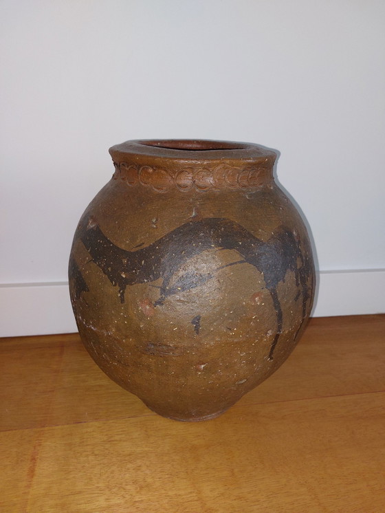 Image 1 of Spanish Old Clay Pot / Parreta From Calanda Area (Teruel)