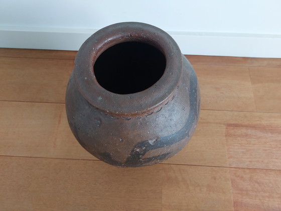 Image 1 of Spanish Old Clay Pot / Parreta From Calanda Area (Teruel)