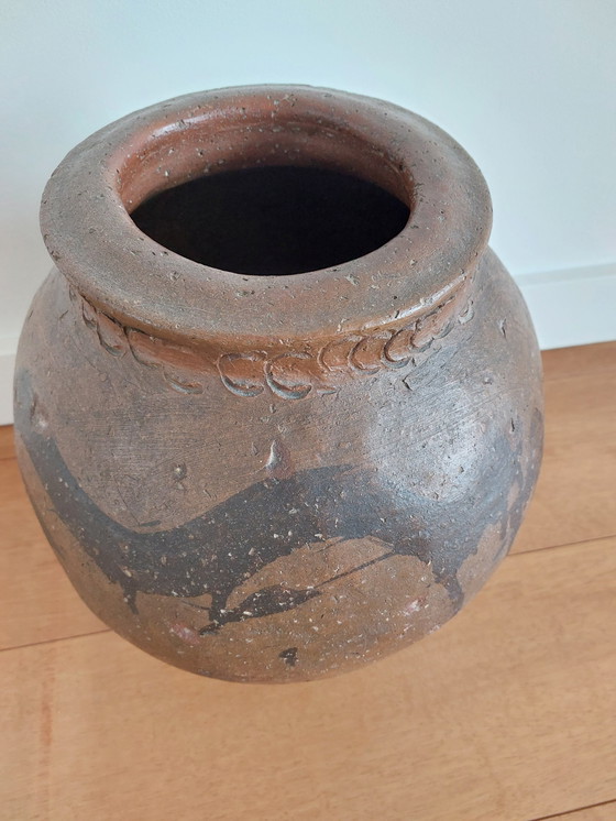 Image 1 of Spanish Old Clay Pot / Parreta From Calanda Area (Teruel)