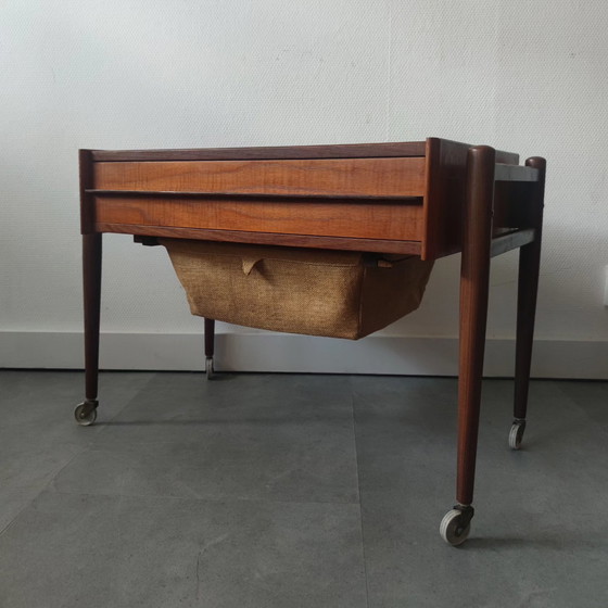 Image 1 of Vintage Danish trolley/side table in teak