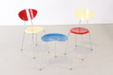 2x sedia vintage + sgabello