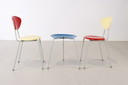 2x sedia vintage + sgabello