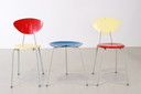2x sedia vintage + sgabello