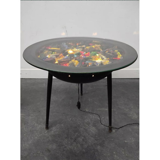 Image 1 of Vintage brazier light coffee table, 1950s