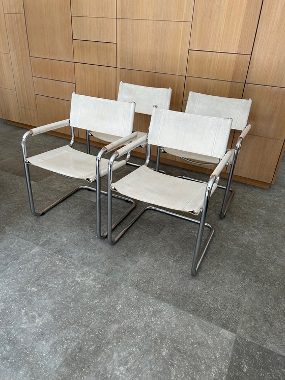 Image 1 of 4x Tube frame chairs