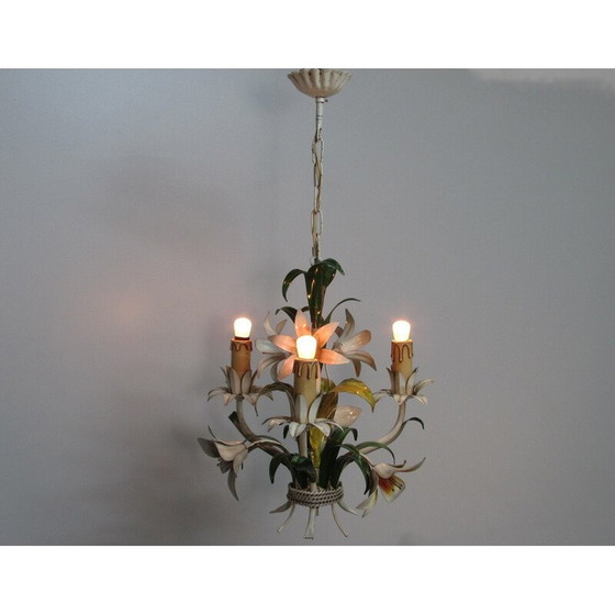 Image 1 of Mid century metal chandelier, 1960s