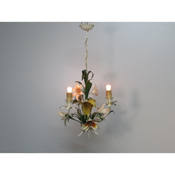 Image 1 of Mid century metal chandelier, 1960s