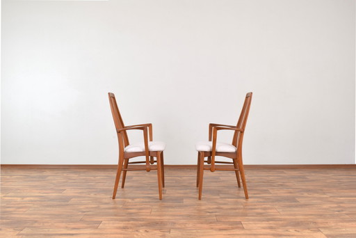 Mid-Century Teak Eva Armchair By Niels Koefoed For Koefoeds Hornslet, 1960S, Set Of 2