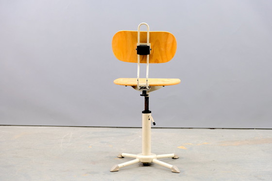 Image 1 of Minimalist vintage office chair with backrest, 1950s