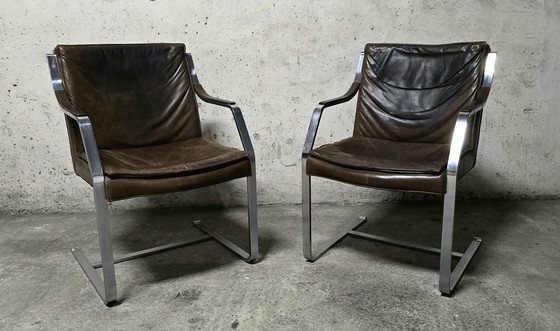 Image 1 of Pair Of Armchairs By Rudolf Bernd Glatzel For Walter Knoll, 1970