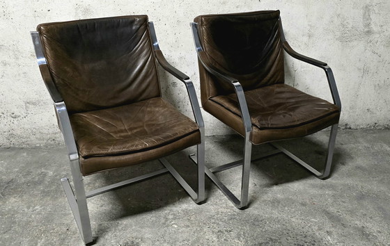 Image 1 of Pair Of Armchairs By Rudolf Bernd Glatzel For Walter Knoll, 1970