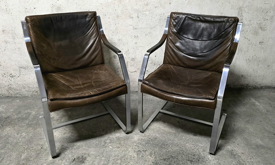 Image 1 of Pair Of Armchairs By Rudolf Bernd Glatzel For Walter Knoll, 1970