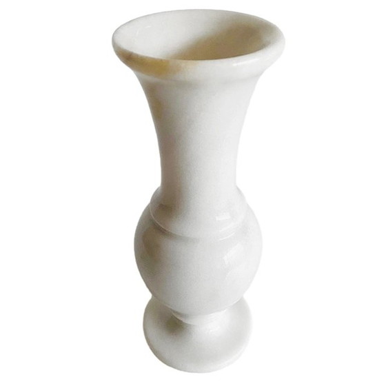 Image 1 of Vaso vintage in marmo bianco 20 cm