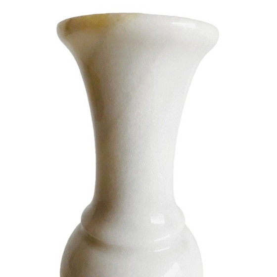 Image 1 of Vaso vintage in marmo bianco 20 cm