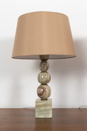 2x lampes de table en onyx