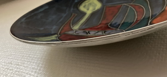 Image 1 of Vintage 1960'S Wall Plate With Abstract Still Life