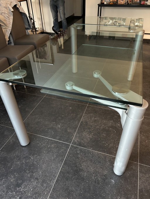 Design Extendable Glass Table