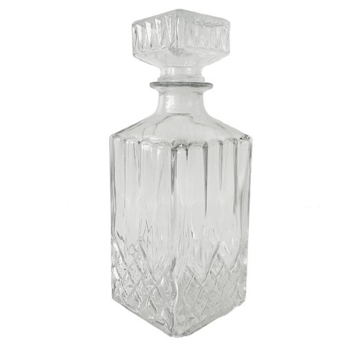 Glass whiskey decanter glass