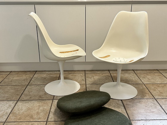 Image 1 of 2x Knoll tulip chairs