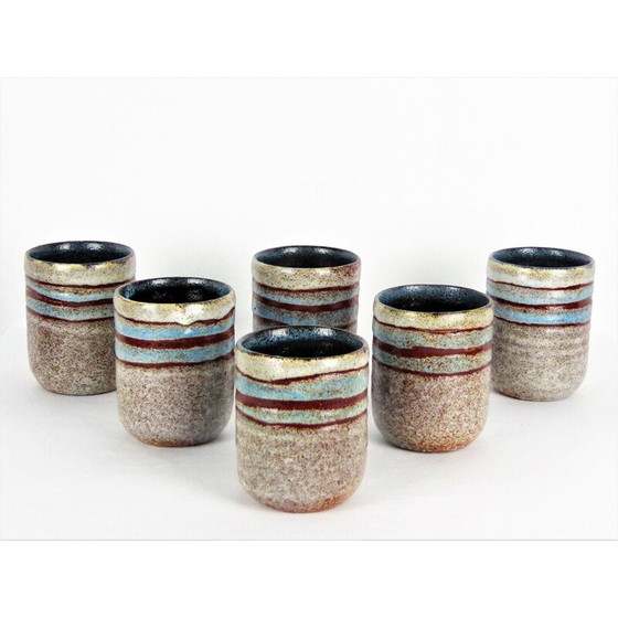 Image 1 of Set of 6 vintage ceramics by Accolay, 1960