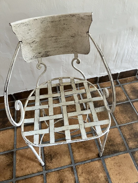 Image 1 of 6x Iron Garden Chairs