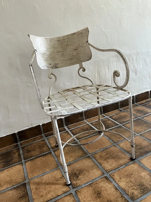 6x Iron Garden Chairs