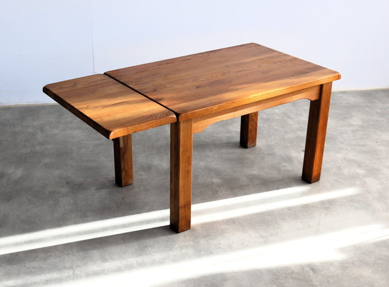 Image 1 of Brutalist Solid Oak Dining Table