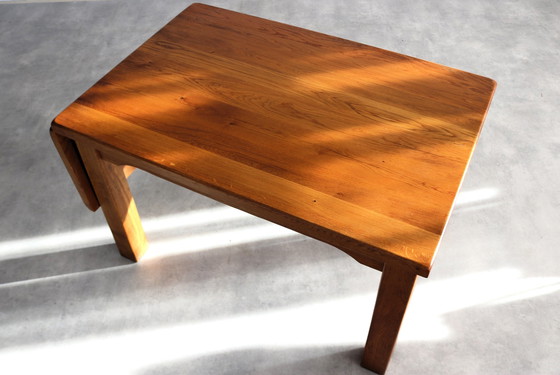 Image 1 of Brutalist Solid Oak Dining Table