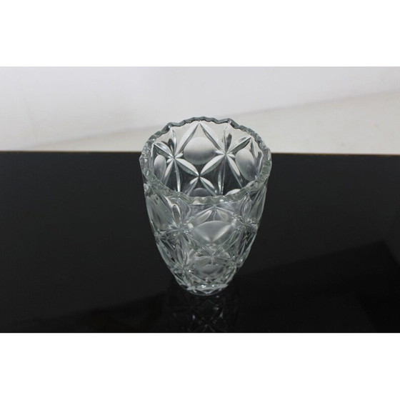 Image 1 of Vintage pure glass vase from Bohemia, Czechoslovakia 1970