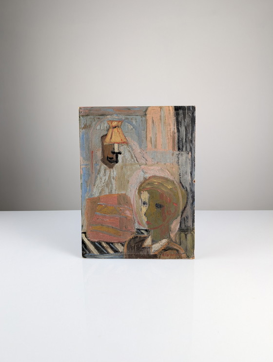 Image 1 of Oil On Board By Einar Granum, Norway, 1950S