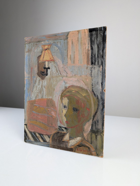 Image 1 of Oil On Board By Einar Granum, Norway, 1950S