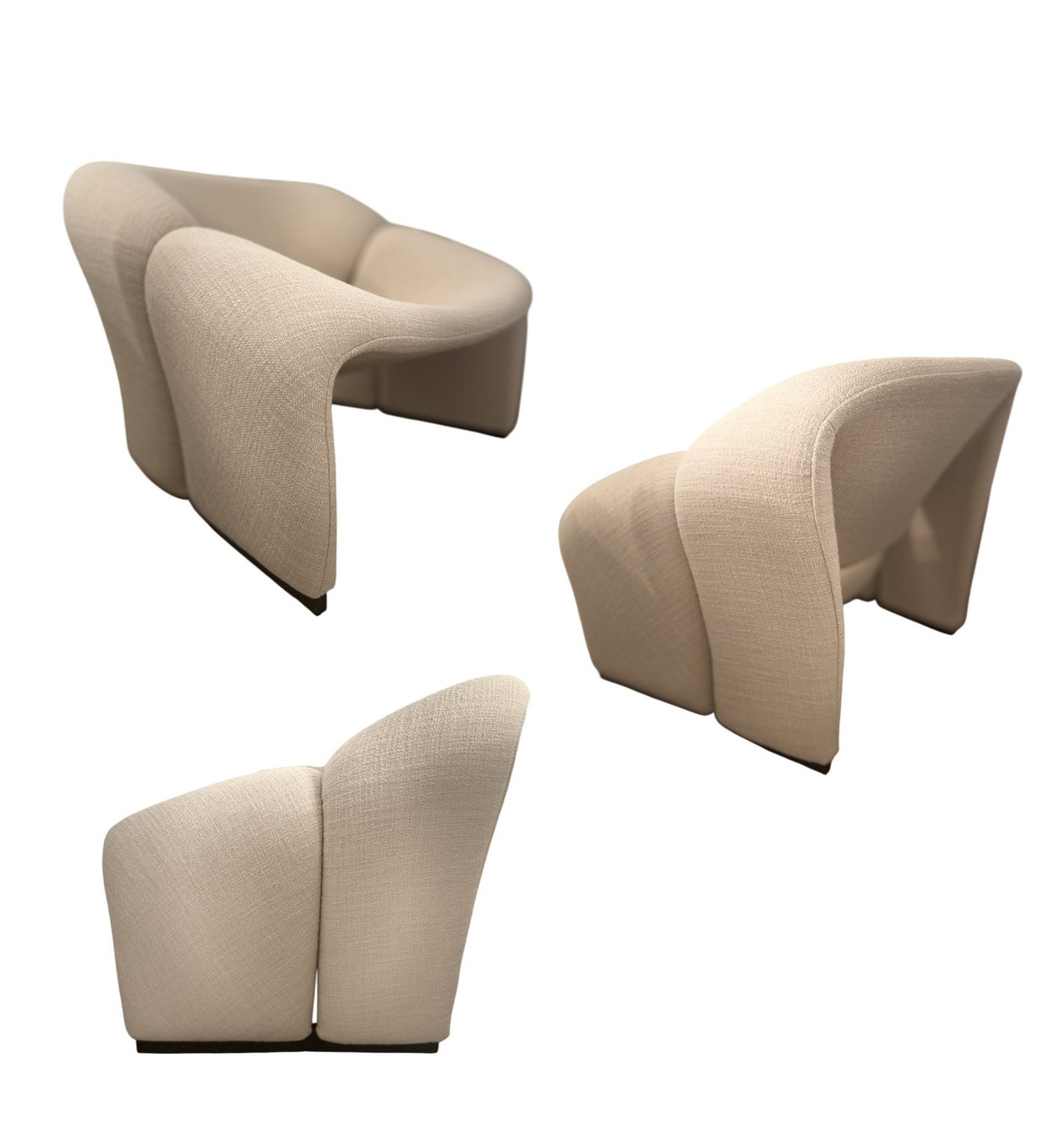 Lot De 2 Fauteuils F580 Groovy, Pierre Paulin Pour Artifort