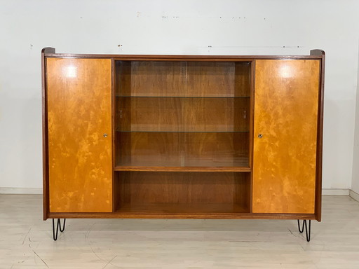 Mid - Century highboard cabinet living room cabinet vintage