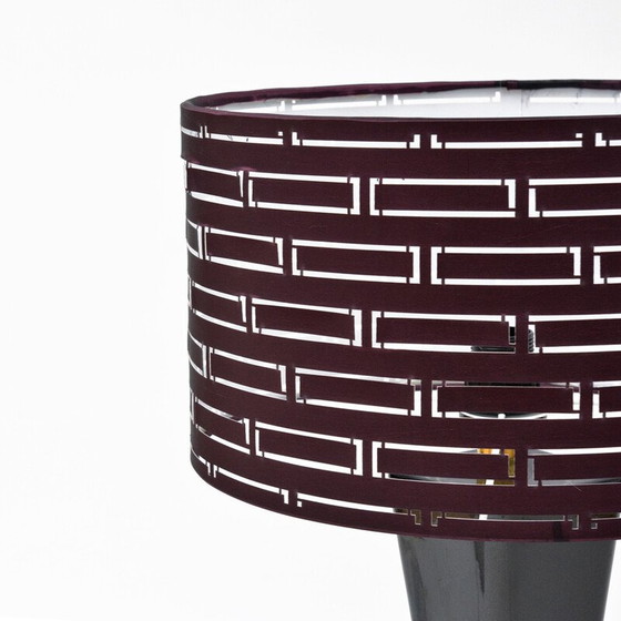 Image 1 of Lampada da tavolo vintage Hollywood Regency con paralume traforato, Belgio anni '70
