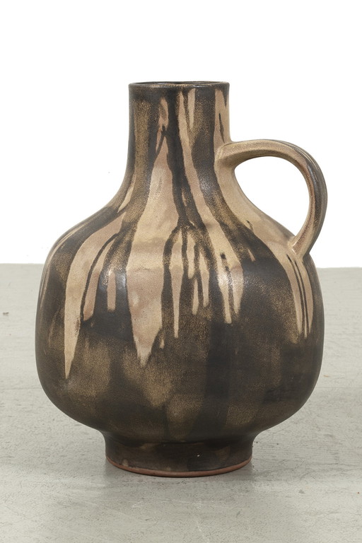 Karlsruher Majolika floor vase