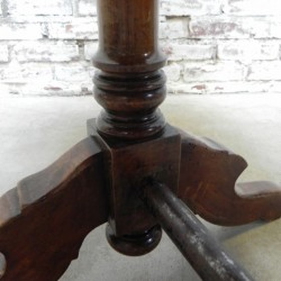 Image 1 of Oak Bistro Table From The Ardennes 