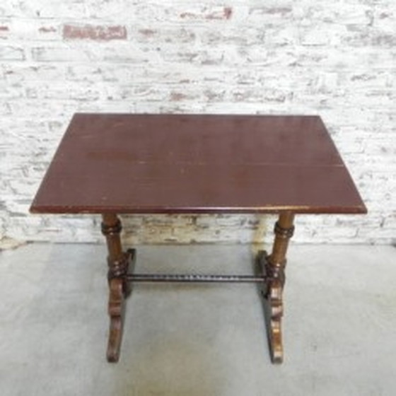 Image 1 of Oak Bistro Table From The Ardennes 