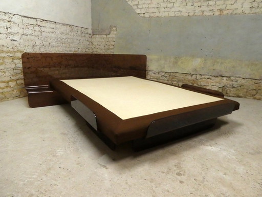 Vintage Smoked Plexiglas Bed, 1970