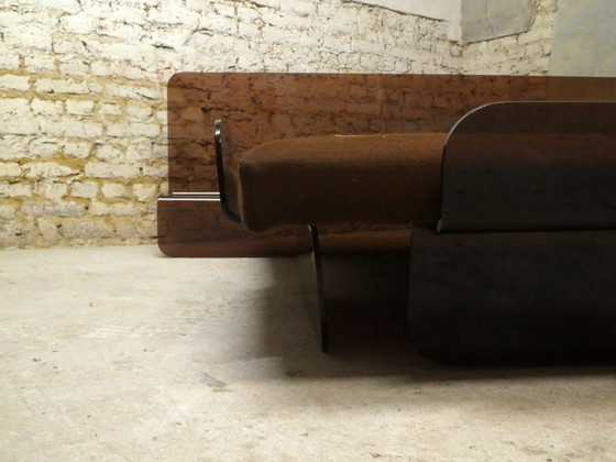 Image 1 of Vintage Smoked Plexiglas Bed, 1970