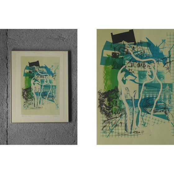 Image 1 of Vintage lithograph by Poul Esting