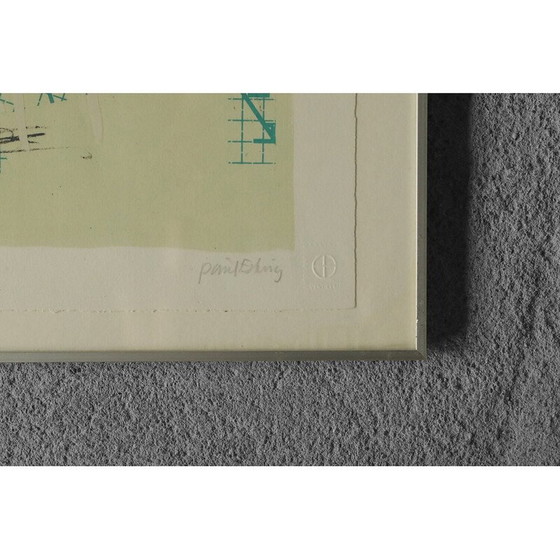 Image 1 of Vintage lithograph by Poul Esting