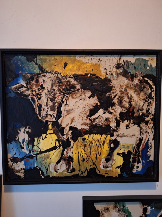 Image 1 of Collage Animal Paintings 3 Pieces