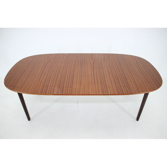 Image 1 of Vintage mahogany extendable table by Ole Wanscher for P. Jeppesen, 1960s