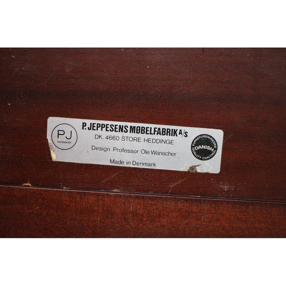 Image 1 of Vintage mahogany extendable table by Ole Wanscher for P. Jeppesen, 1960s