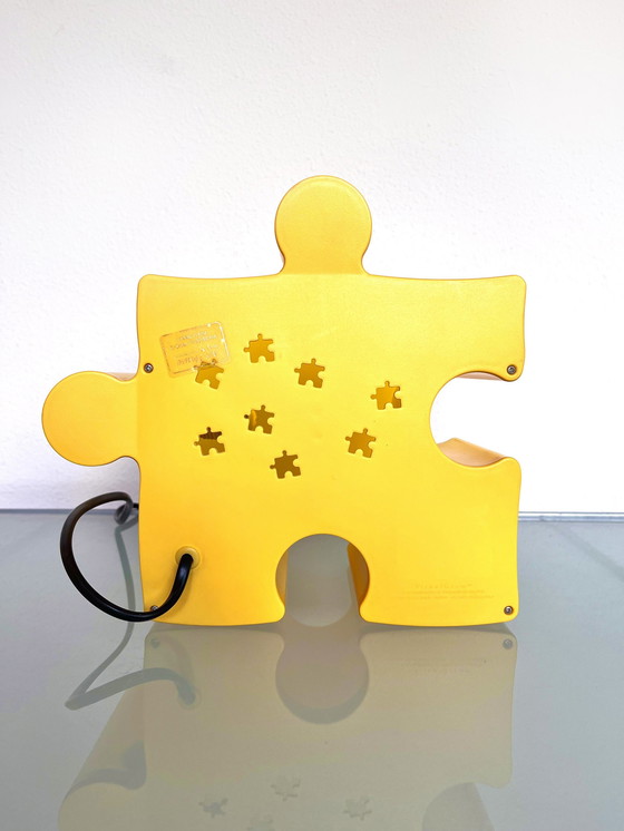 Image 1 of Vintage Yellow Puzzle Lamp From Visual Gram Visualgram