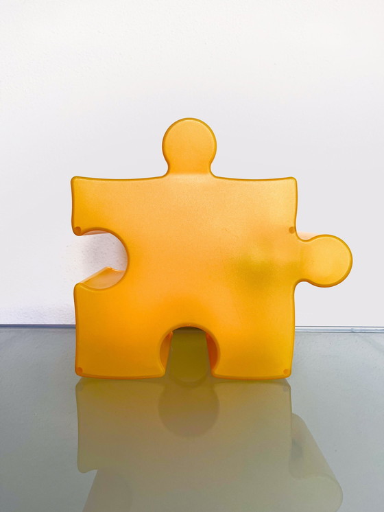 Image 1 of Vintage Yellow Puzzle Lamp From Visual Gram Visualgram