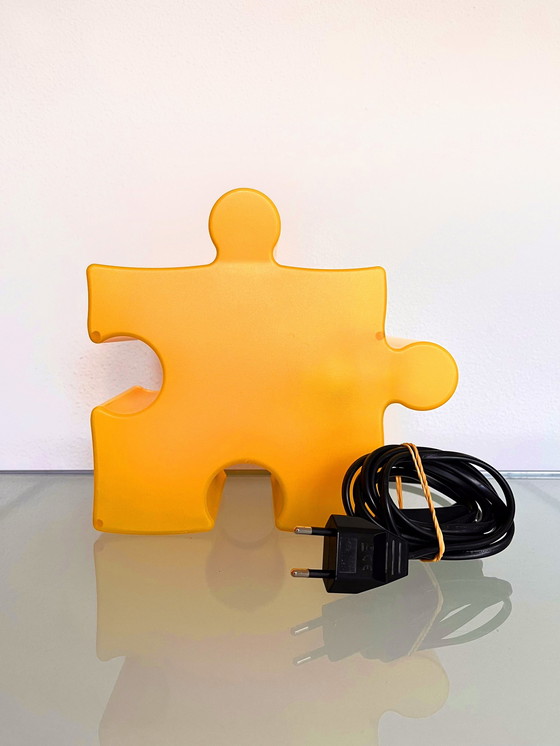 Image 1 of Vintage Yellow Puzzle Lamp From Visual Gram Visualgram